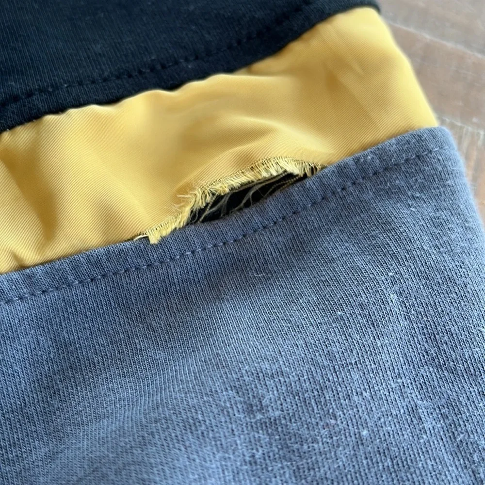 Zara one step further color block hoodie
